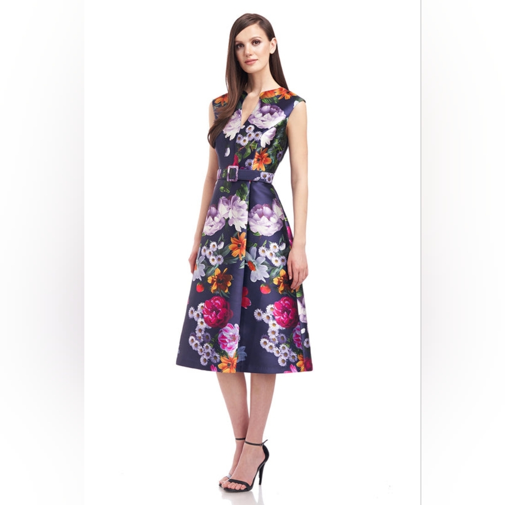Kay Unger Easton Peony Bouquet Dress